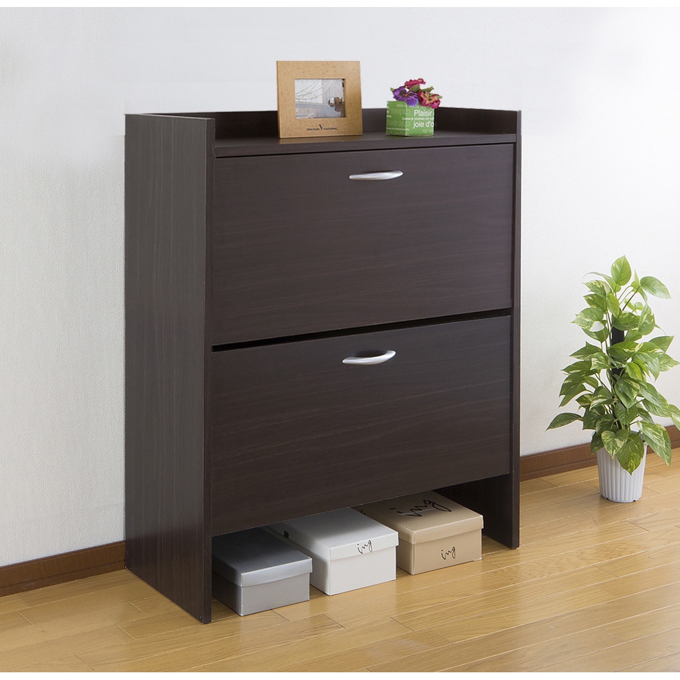 FM-1002 (DBR) 省スペースシューズラック 1台 サン・ハーベスト 【通販