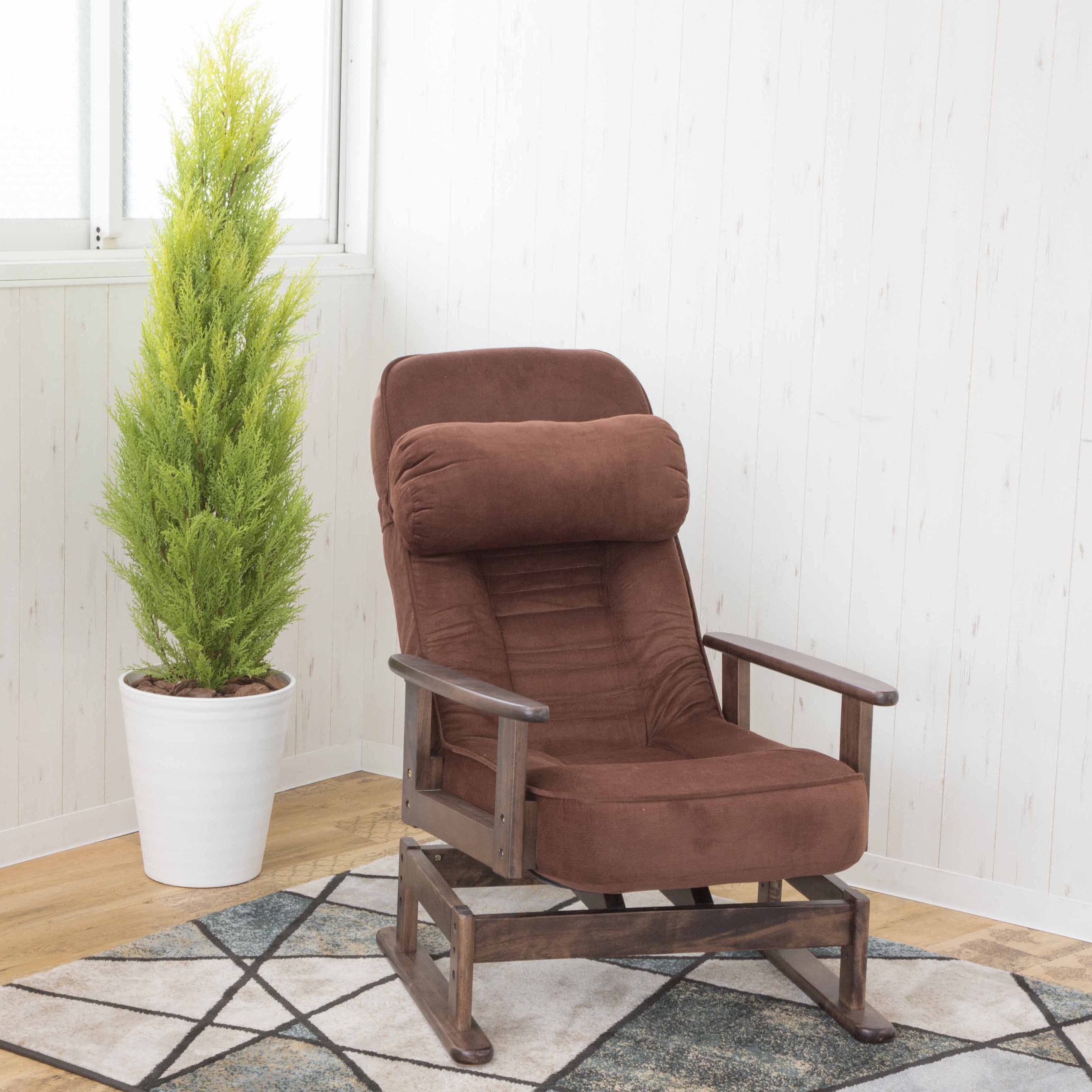 折りたたみ式 木肘回転高座椅子 SP-823R(C-01) GN |b03 折りたたみ式 木肘回転高座椅子 SP-823R(C-01) BR