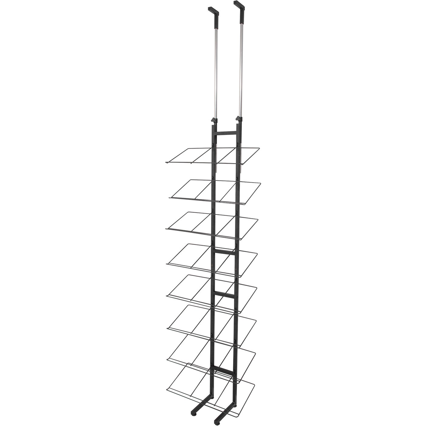 SYM-1002 BK 突っ張りスニーカーディスプレイラック サン・ハーベスト 1台 SYM-1002 BK