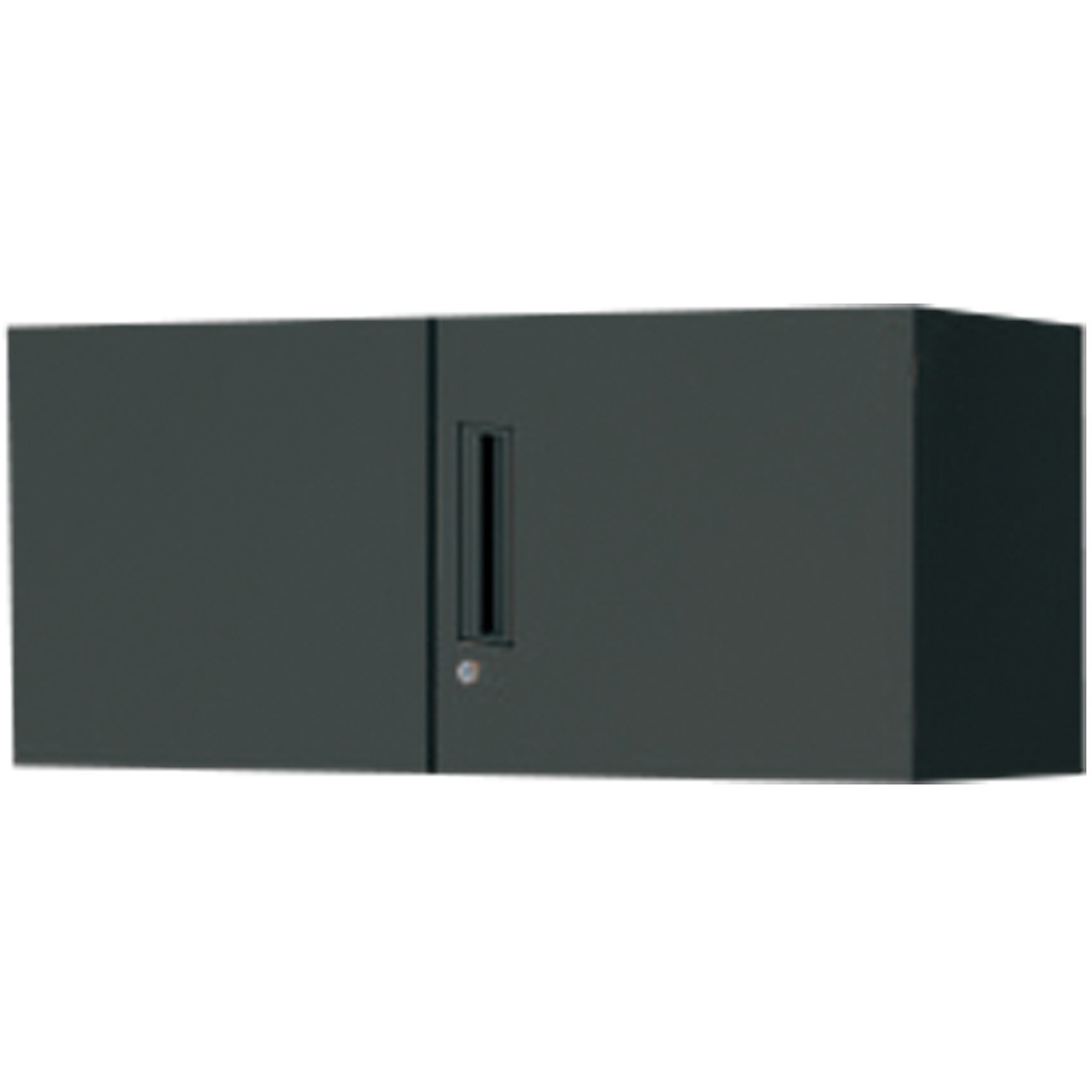 BWU-S09E6AP-K システム収納 エディア 両開き扉 壁固定金具付きセット(配送・組立サービス付き) コクヨ ブラック色 上置きタイプ シリンダー錠 高さ350mm間口900mm奥行450mm  BWU-S09E6AP-K