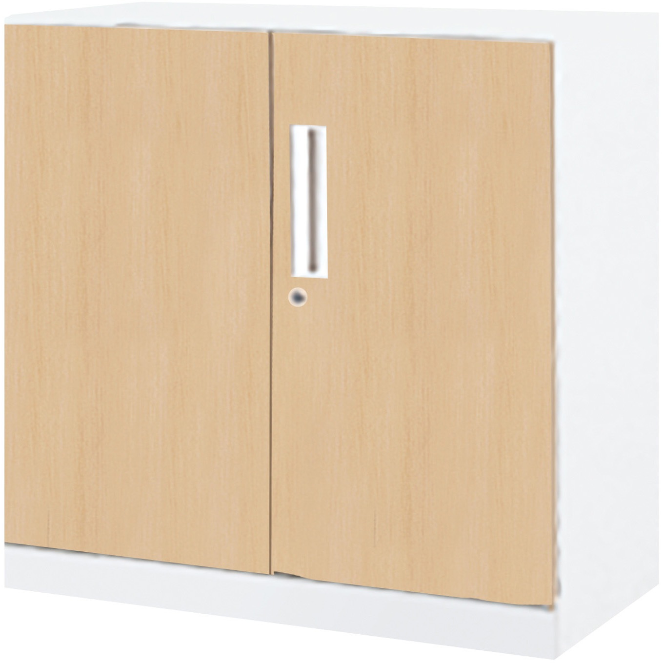 BWU-SD38SSAWDT1-K システム収納 エディア 両開き扉 ベース付きセット(配送・組立サービス付き) コクヨ シリンダー錠 4段 高さ762mm間口800mm奥行400mm  BWU-SD38SSAWDT1-K