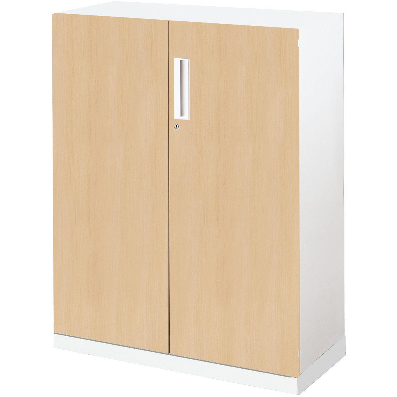 BWU-SD59SAWDT1-K システム収納 エディア 両開き扉 ベース付きセット(配送・組立サービス付き) コクヨ シリンダー錠 4段 高さ1110mm間口900mm奥行450mm  BWU-SD59SAWDT1-K