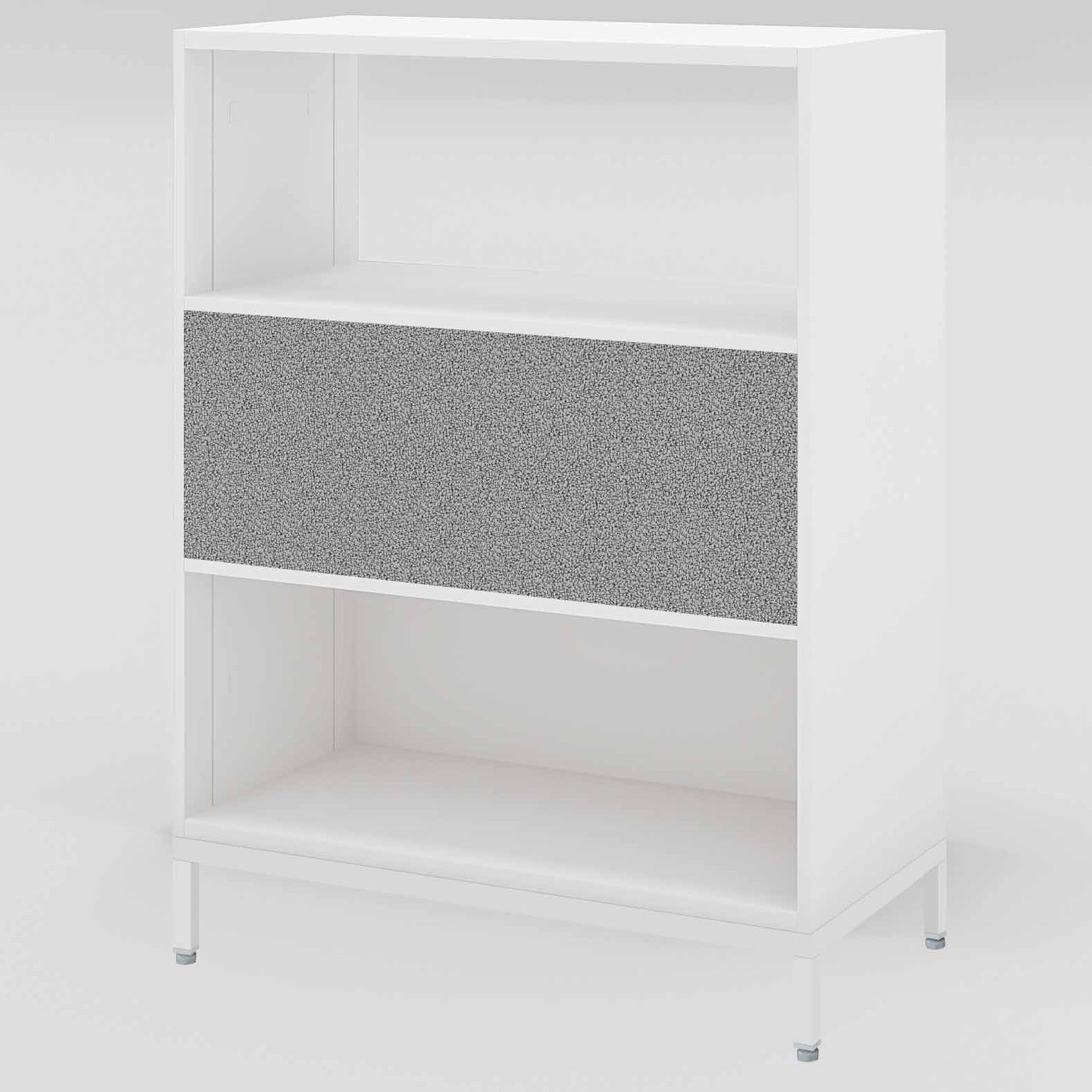 BWU-WKAE59SAWHSNE1-K システム収納 エディア フリーパネル 3段タイプ(中下段両面パネル) ベース付きセット(配送・組立サービス付き) 1台 コクヨ 【通販モノタロウ】