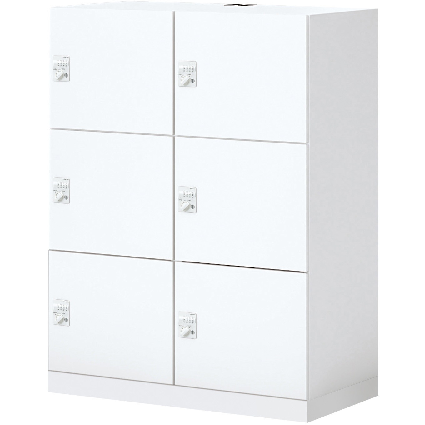 SNN-R065DXB-SAW1-K イノン パーソナルロッカー 庫内仕切りBタイプ ダイヤルロック ベース付きセット(配送・組立サービス付き) 1台 コクヨ 【通販モノタロウ】