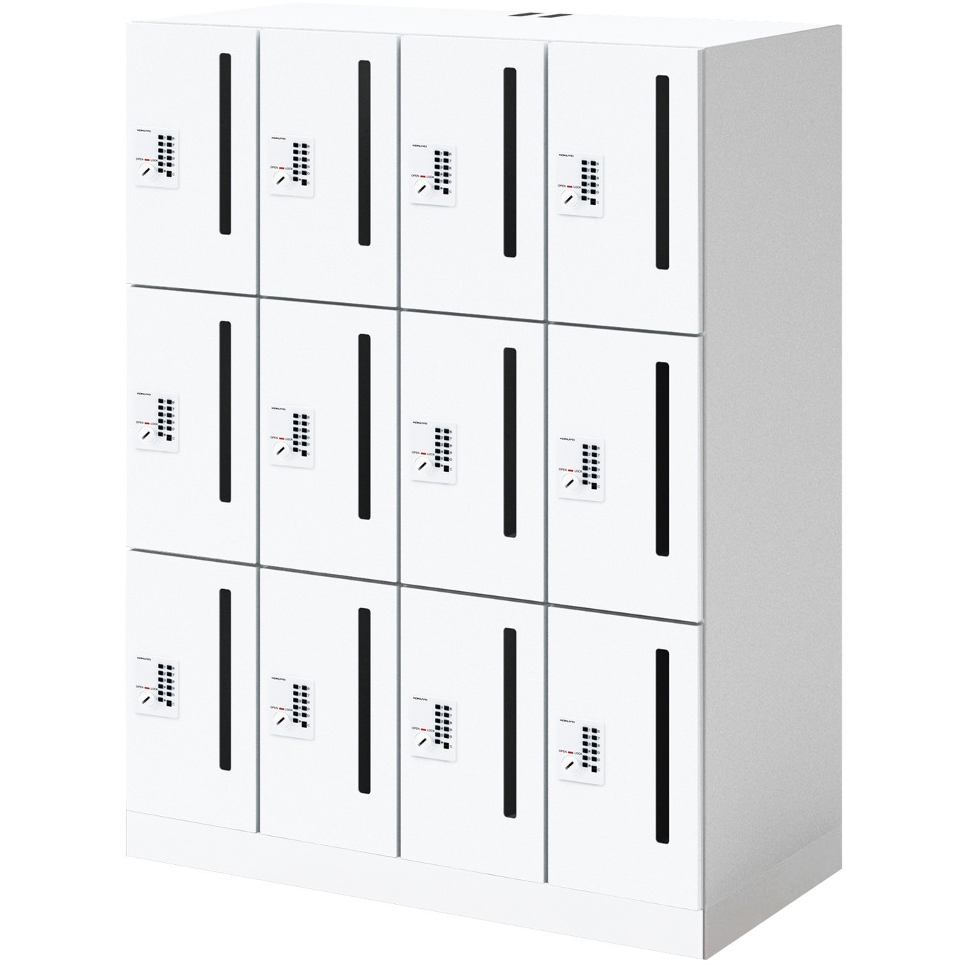 SNN-R125AMW-SAW1-K*NPL-AP-KAIJYO-KEY イノン パーソナルロッカー コンパクトタイプ 電源付き ベース非常解除キー付きセット(配送・組立サービス付き) 1台 コクヨ 【通販モノタロウ】