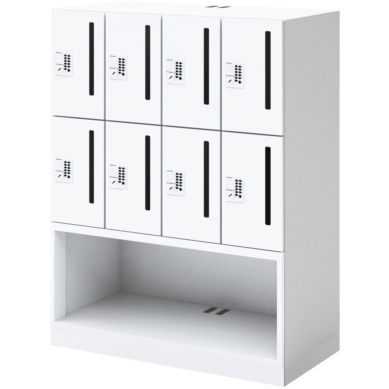 SNN-RB85AMW-SAW2-K+NPL-AP-KAIJYO-KEY イノン パーソナルロッカー コンパクトタイプ 電源付き ベース非常解除キー付きセット(配送・組立サービス付き) 1台 コクヨ 【通販モノタロウ】