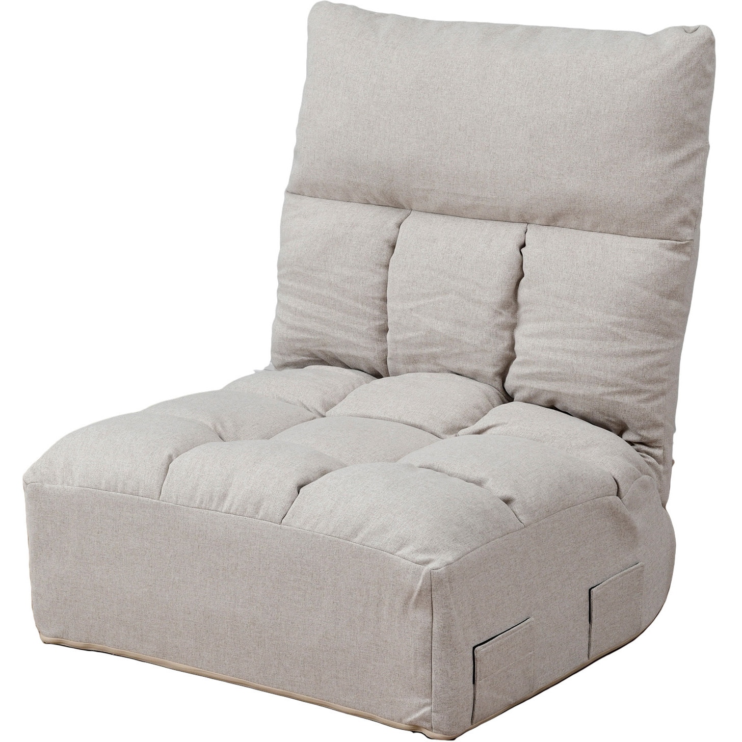 ITGE-72(SBE) 極厚 ふかふかフロア座椅子 YAMAZEN(山善) ベージュ色