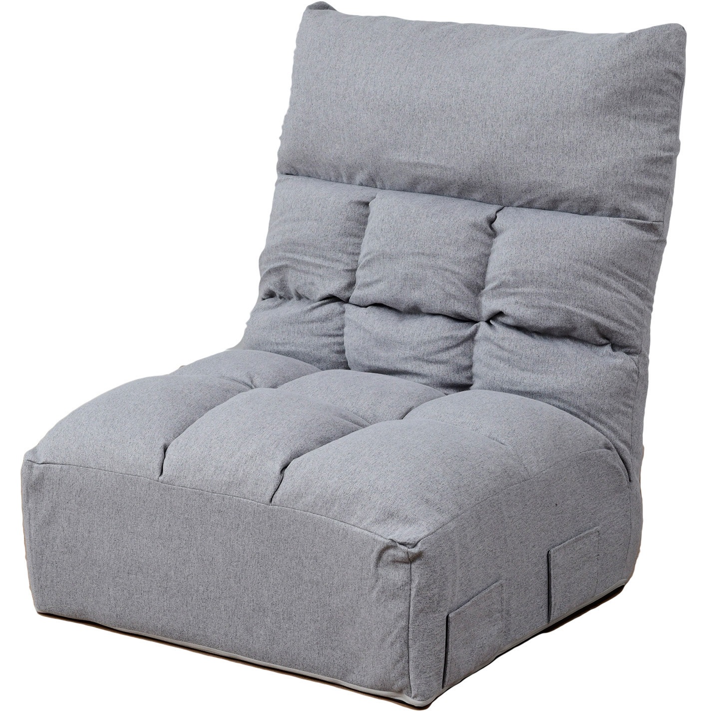 ITGE-72(SGY) 極厚 ふかふかフロア座椅子 YAMAZEN(山善) グレー色