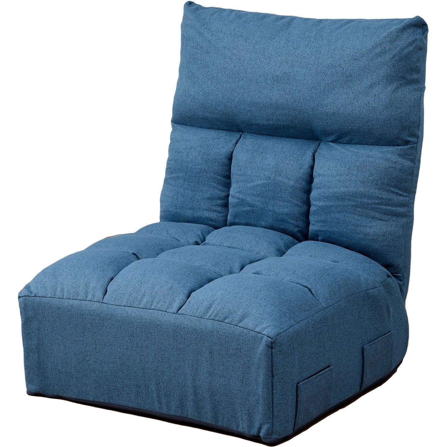 ITGE-72(SNV) 極厚 ふかふかフロア座椅子 YAMAZEN(山善) ネイビー色