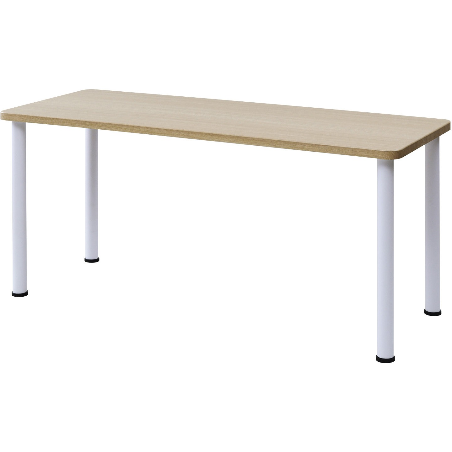 ホワイト天板・ゴールド脚の二重テーブルセット AMDT-1560(WN)+AMDL-70(SWH) 組み合わせデスク 天板&脚セット YAMAZEN