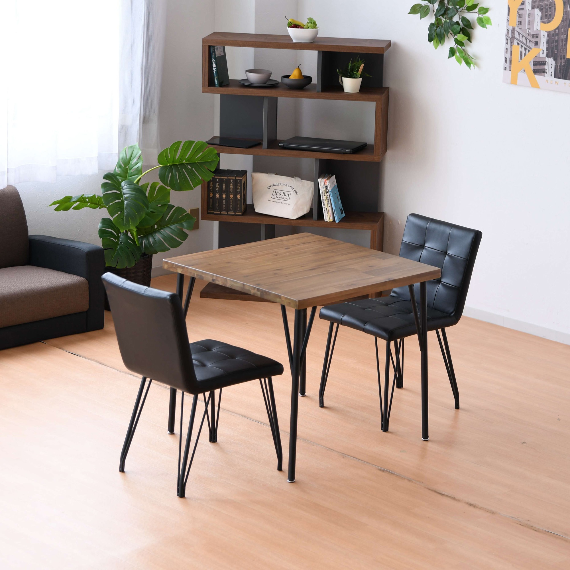 【大特価セール！】【13400円→8999円】テーブル 75×75×73cm ホッパー75テーブル ホッパー テーブル サン ブラウン色 幅750mm