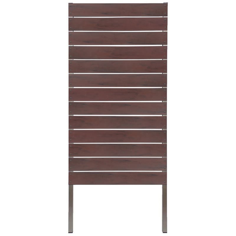 cf210b1-cb DIYコンフォートフェンス ボーダー板間隔1cm サクリア ココアブラウン色 幅900mm奥行50mm高さ2100mm