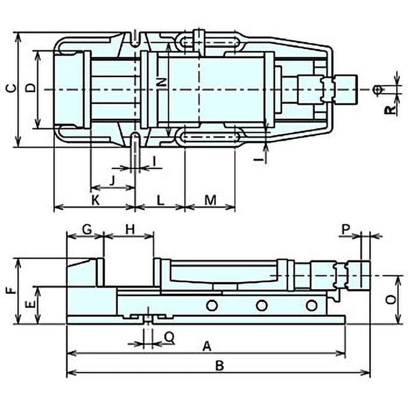 LTH3P150SG ロックタイト油圧マシンバイスマークⅢ ナベヤ 口幅156mm LTH3P150SG - 【通販モノタロウ】