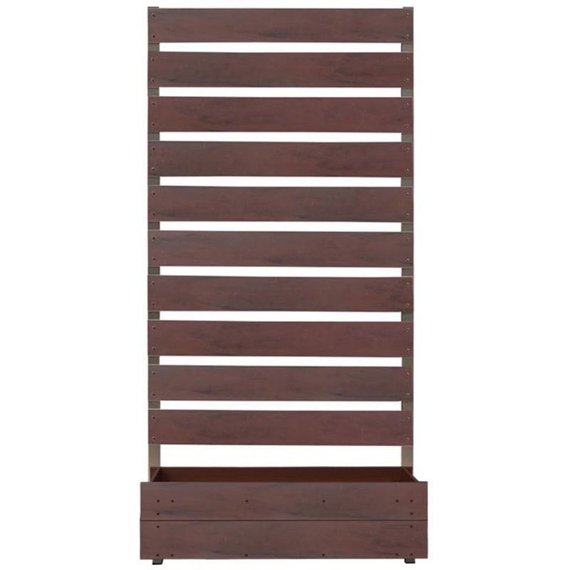 puco900-1800-01cb プランター付きフェンス ボーダー板間隔3cm サクリア ココアブラウン色 幅900mm奥行360mm高さ1800mm  puco900-1800-01cb 18,235円