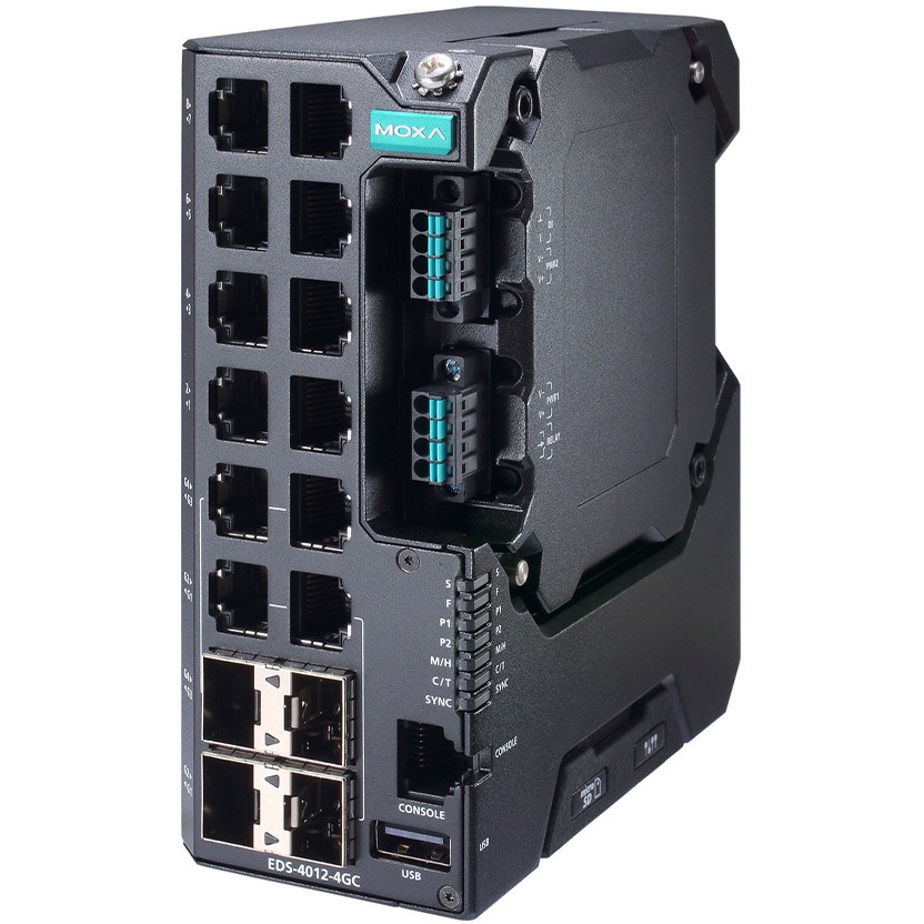 EDS-4012-4GS-LV-T 8+4Gポート(8つの802.3bt PoEポートオプションあり