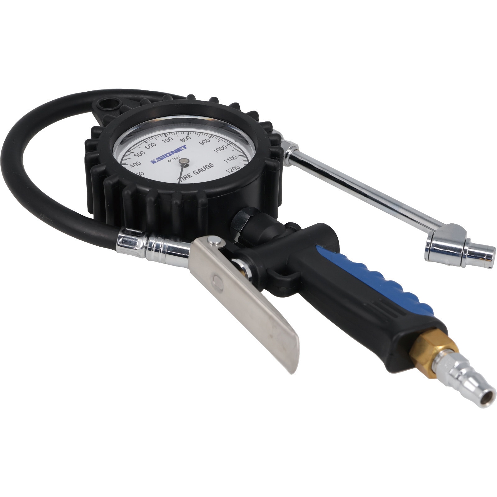 46967 増減圧機能付タイヤゲージ SIGNET(シグネット) クリップチャック