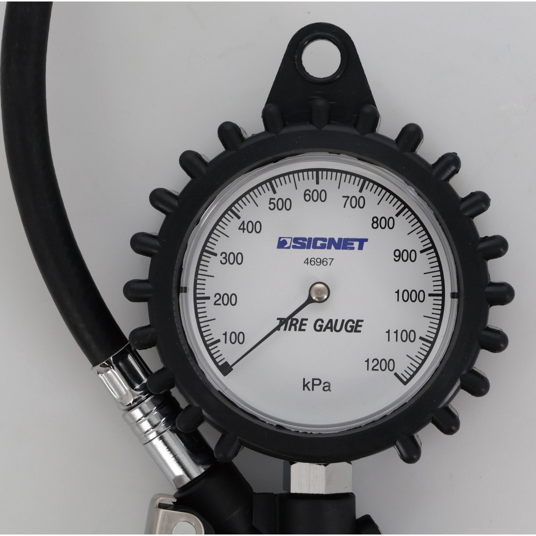 46967 増減圧機能付タイヤゲージ SIGNET(シグネット) クリップチャック