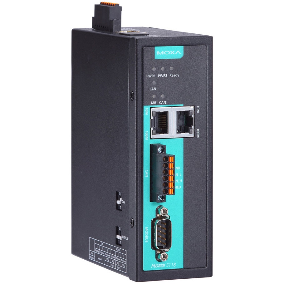 MGate 5118 1ポートCAN-J1939 to Modbus/PROFINET/EtherNet/IP