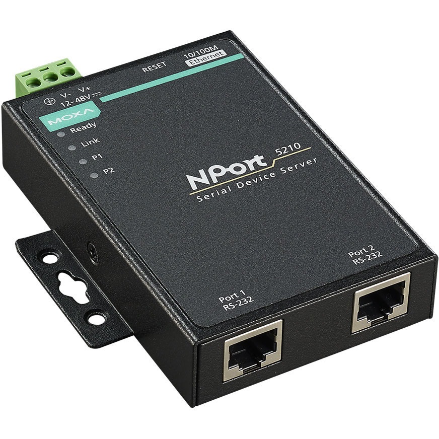 NPort 5210 w/ adapter【ワケあり】【ワケあり】 2ポートRS-232/422/485シリアルデバイスサーバー 1個 MOXA 【通販モノタロウ】