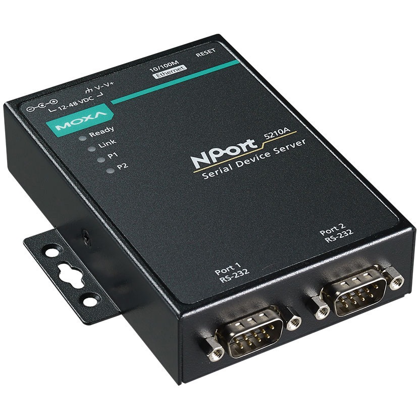 MOXA NPort 5210A RS-232 2ポートシリアルデバイスサーバー NPort 5210A w/o ADP 2ポートRS-232/422/485シリアルデバイスサーバー