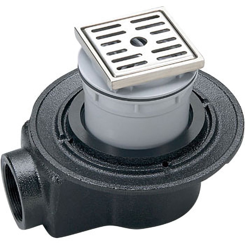 HSKZ-K100 小川くん 排水ユニット100角 防水横引き 1個 シマブン