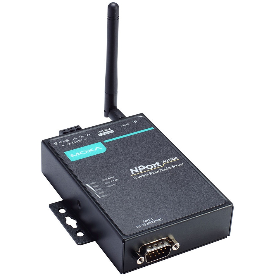 NPort W2150A-T-JP ワイヤレス クライアントを備えた 1 ポートおよび 2 ポートの Serial-to-WiFi ( 802.11a/b/g/n) デバイス サーバー 1個 MOXA 【通販モノタロウ】