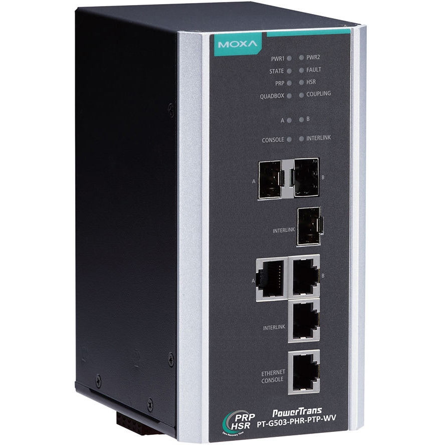 PT-G503-PHR-PTP-HV IEC 61850-3/62439-3準拠3ポートフルギガビット