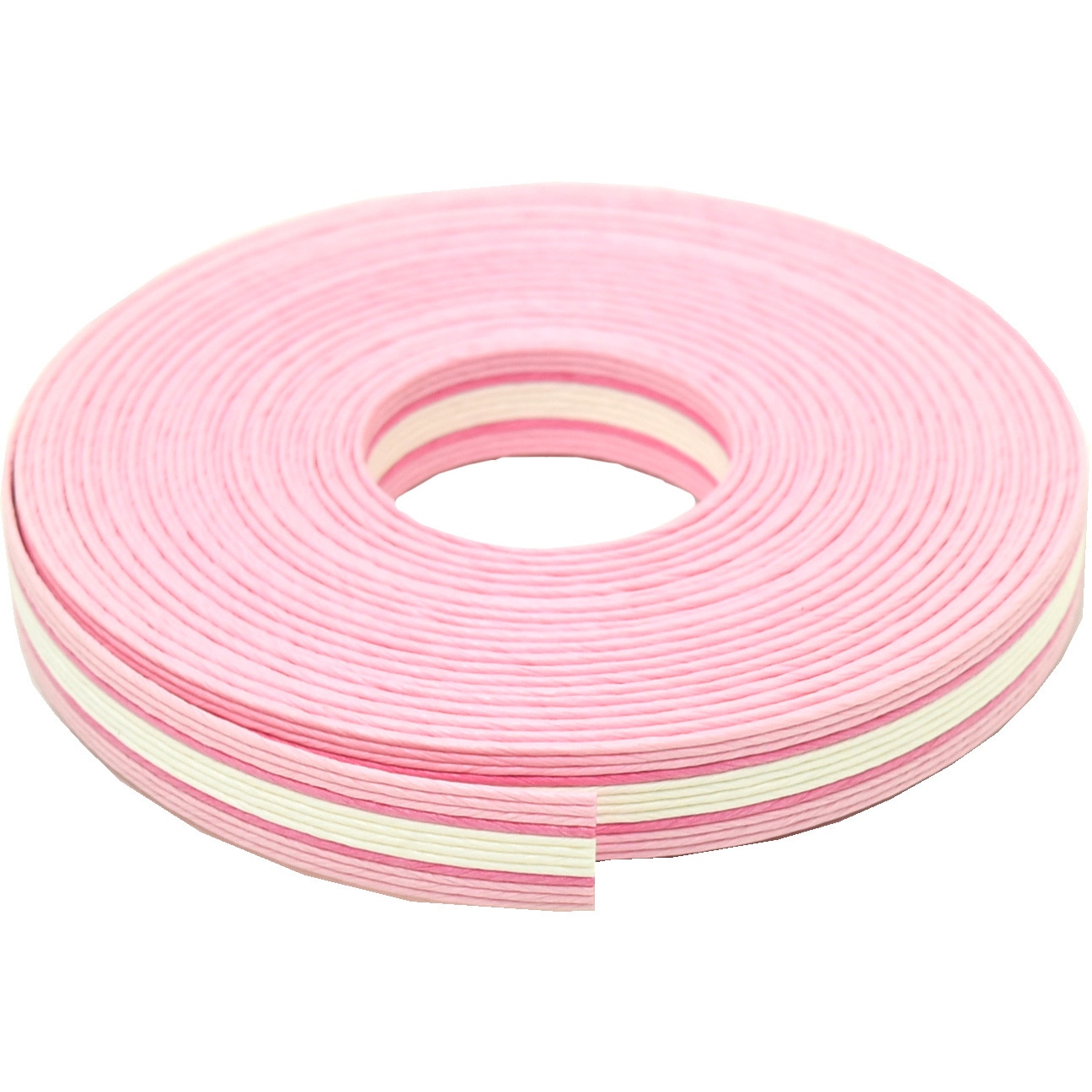 00000331 紙バンド(クラフトバンド) 10mパック 紺屋商事 ピンク/白