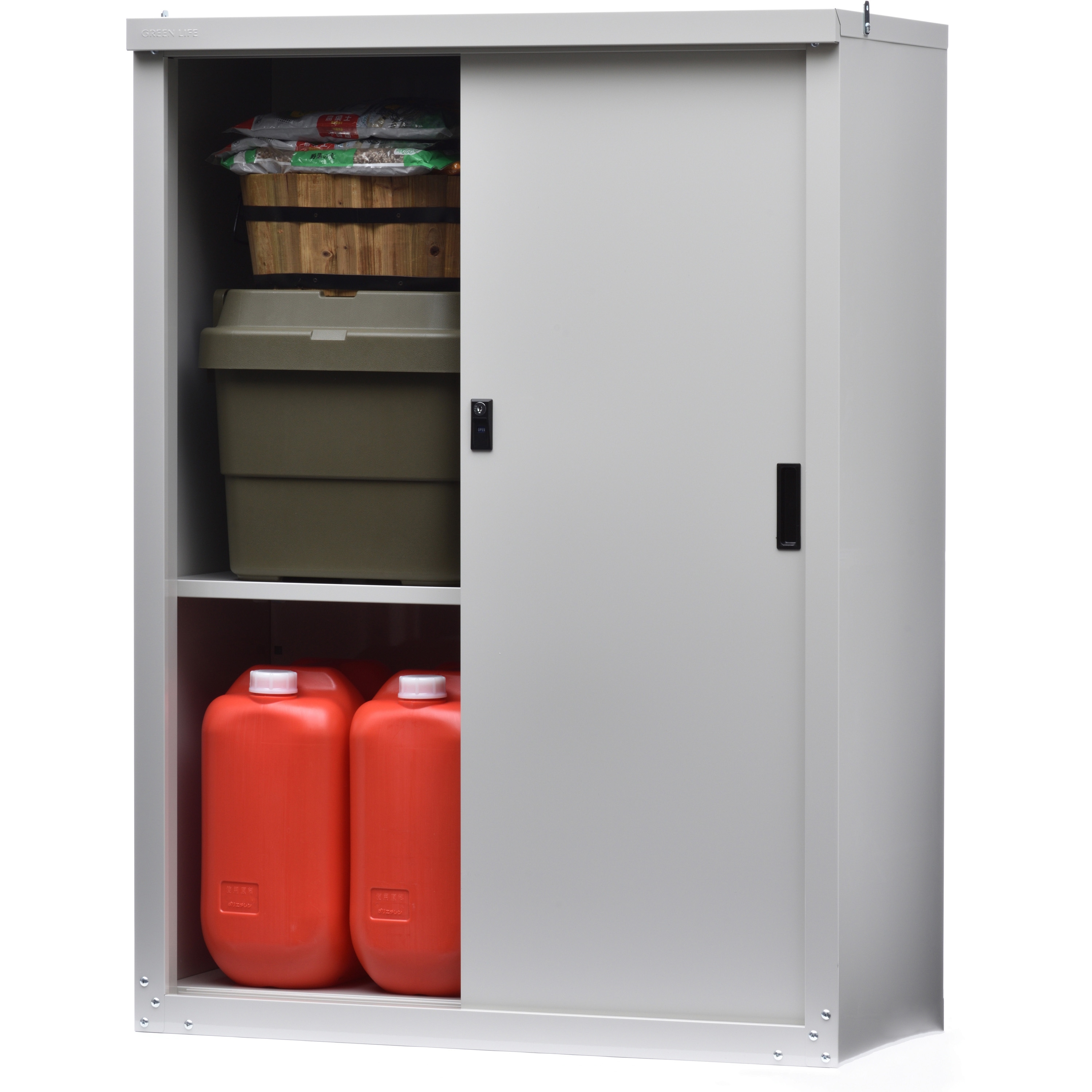 HS-123 家庭用収納庫 グリーンライフ 間口890mm奥行450mm高さ1230mm HS-123 家庭用収納庫 グリーンライフ 間口890mm奥行450mm高さ1230mm