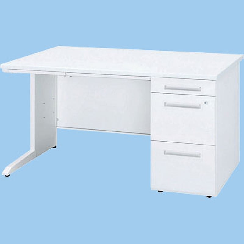 50CBH-127ARWW 右片袖机 トヨスチール(トヨセット) 天板コードホール付 ホワイト色 高さ720mm間口1200mm奥行700mm  50CBH-127ARWW