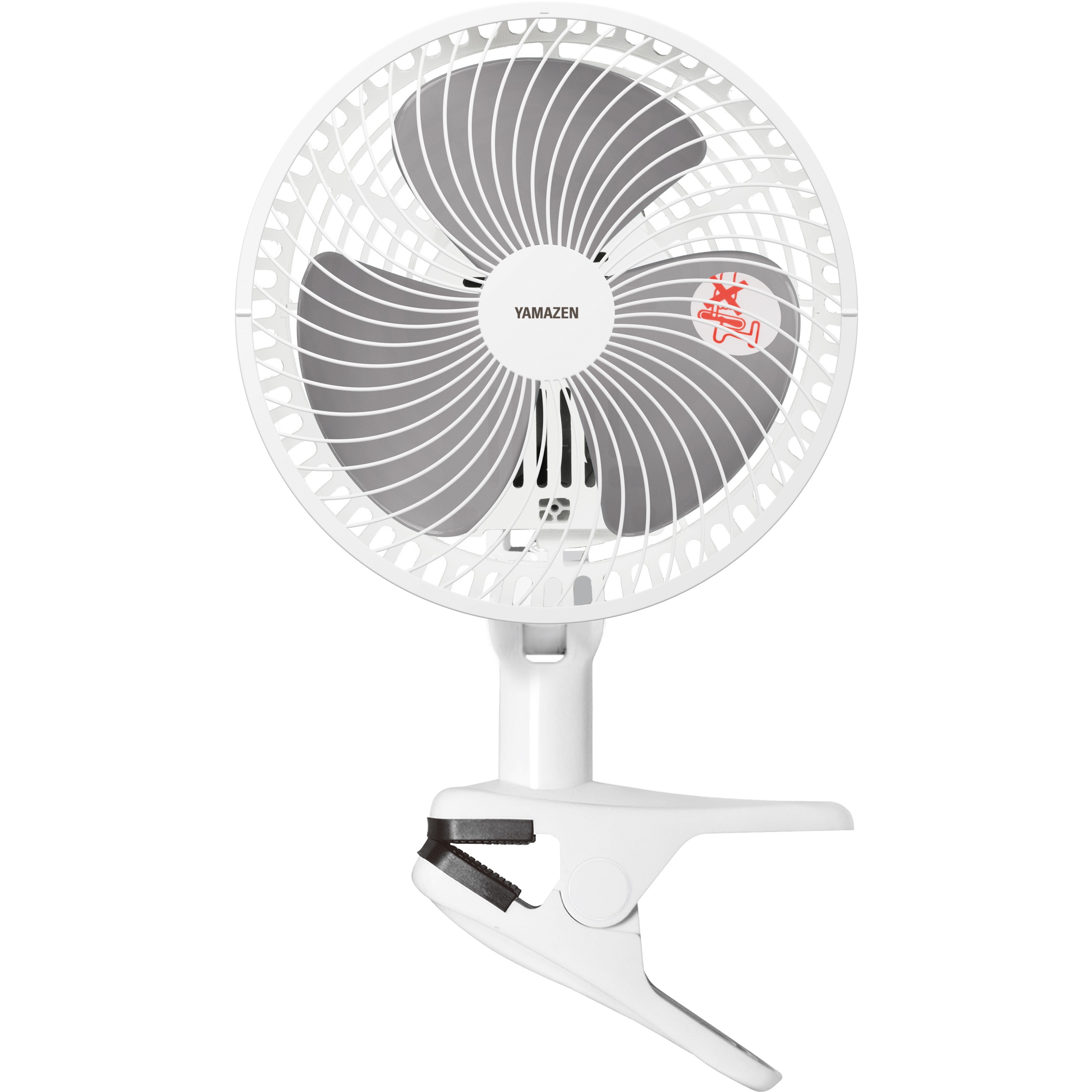 YAMAZEN扇風機 YCT-F183(WB) クリップ扇風機 風量2段階/首振り/切タイマー 1台