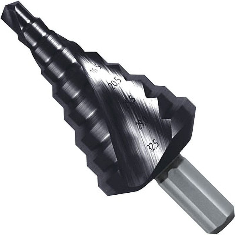 101090F 2枚刃スパイラルステップドリル RUKO ハイス製 チタンアルミコーティング シャンク径10mm