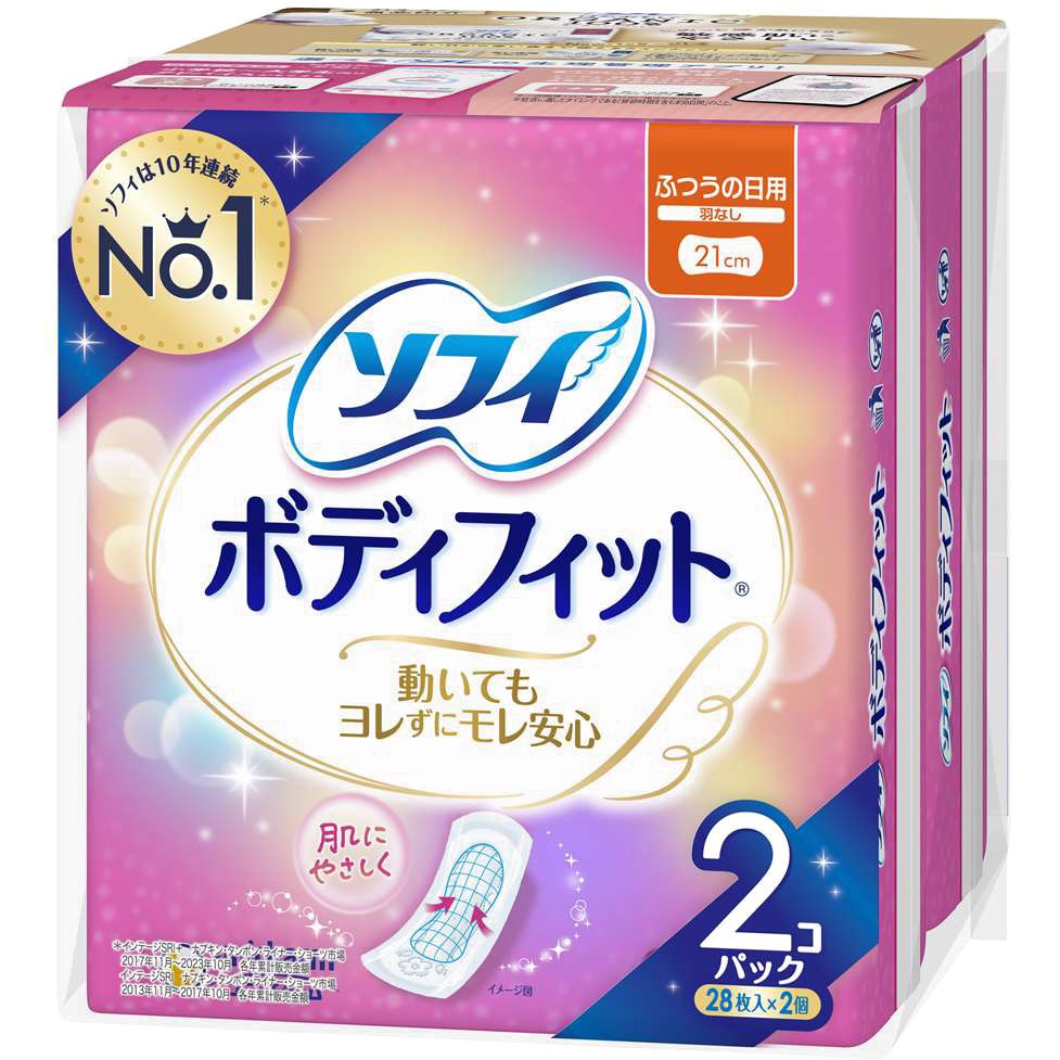 ソフィBF ユニ・チャーム 香り無香 昼用 羽なし 1個(28枚×2個