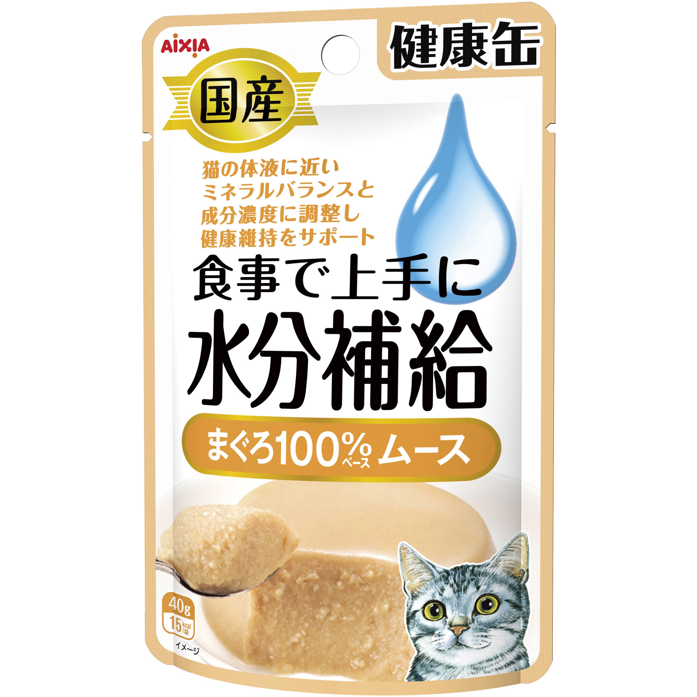 12770 国産 健康缶パウチ 水分補給 1個(40g) アイシア 【通販サイト