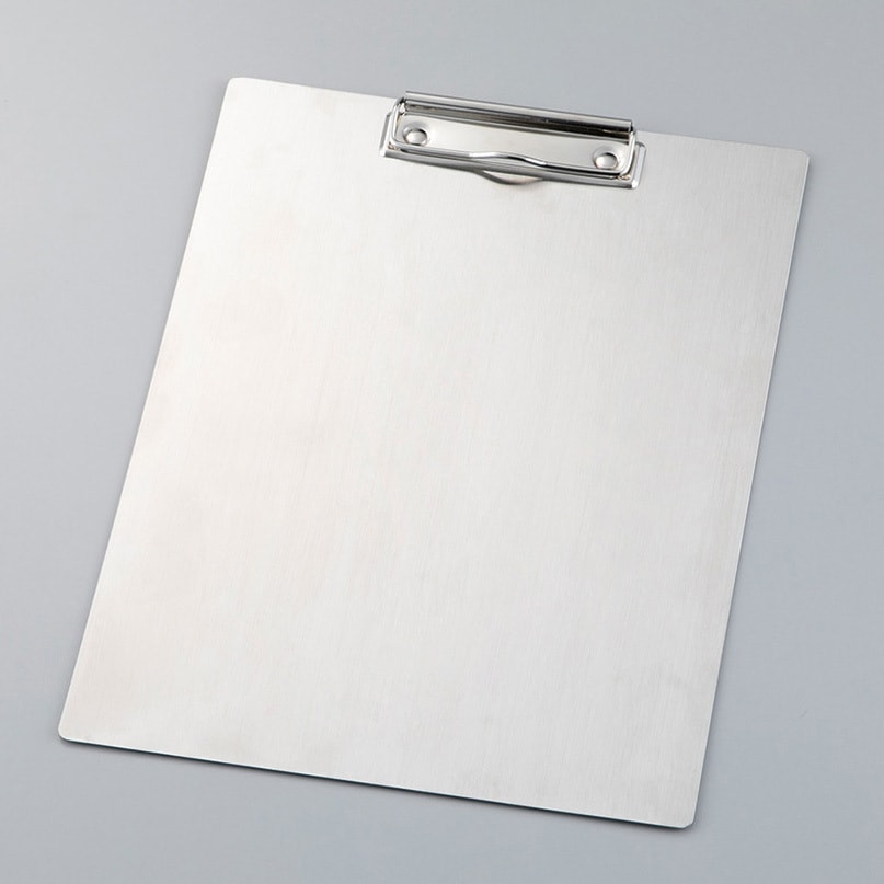 SL-SCB-A4-T クリーンルーム用クリップボード アズピュア(アズワン) シルバー色 A4用サイズ  SL-SCB-A4-T