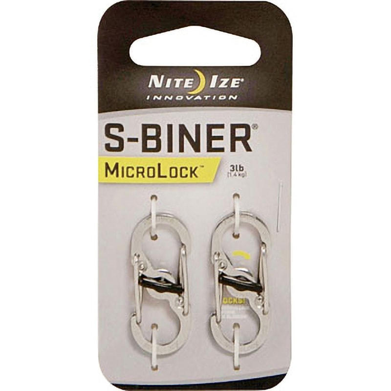 NI02668 エスビナーマイクロロックスチール NiteIze シルバー色 1