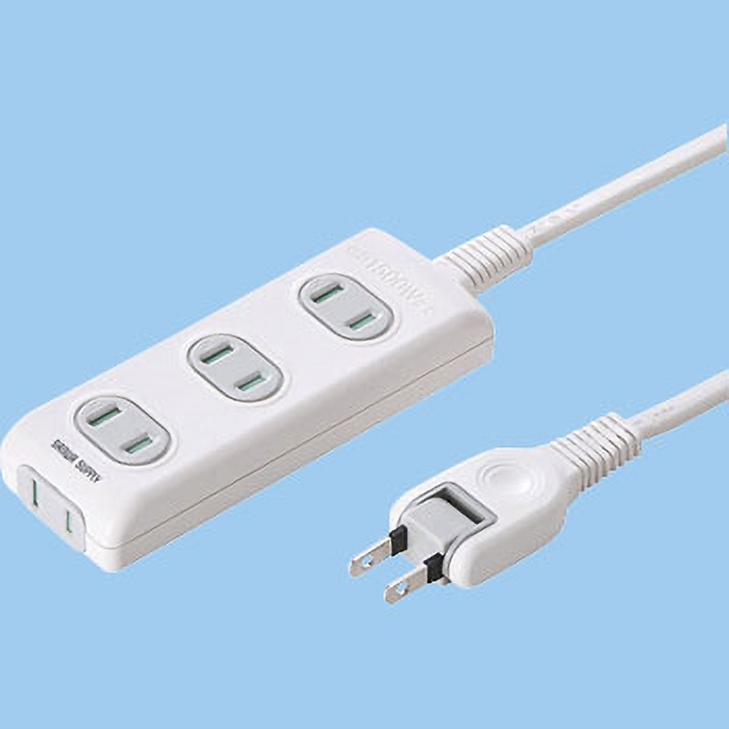 TAP-TSH405N 火災予防安全タップ サンワサプライ 2P スイング(絶縁 