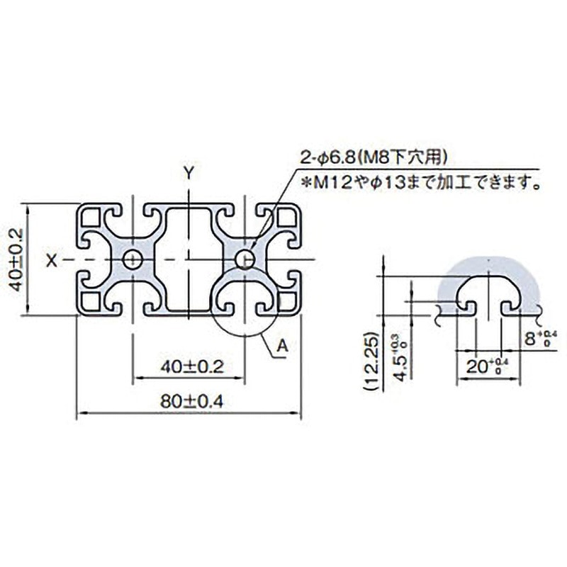 イマオコーポレーション IMAO SPL8040N-3M 直送 代引不可・他メーカー同梱不可 ストラットプロファイル 軽量型 SPL8040N3M イマオコーポレーション item ストラットプロファイル 軽量型 SPL8040N