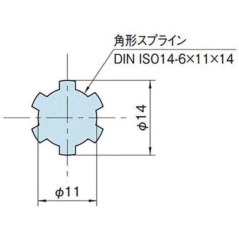 日本ベアリング ボールスプライン用シャフト SSP25A-1000 日本ベアリング ボールスプライン 円筒形 SSP SSP25Aー2ー300 1P（直送