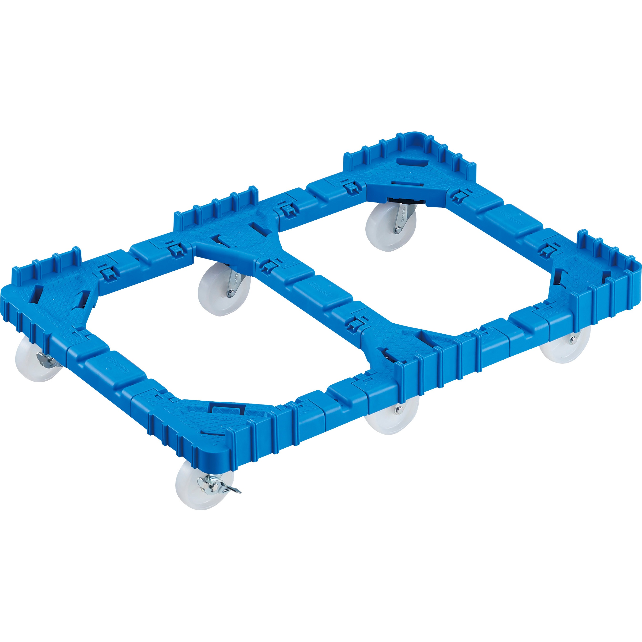 OCD-75BNS-B 折りたたみコンテナ用ドーリー”OCドーリー” 75オリコン・6輪(片ガードなし) 1台 TRUSCO 【通販モノタロウ】