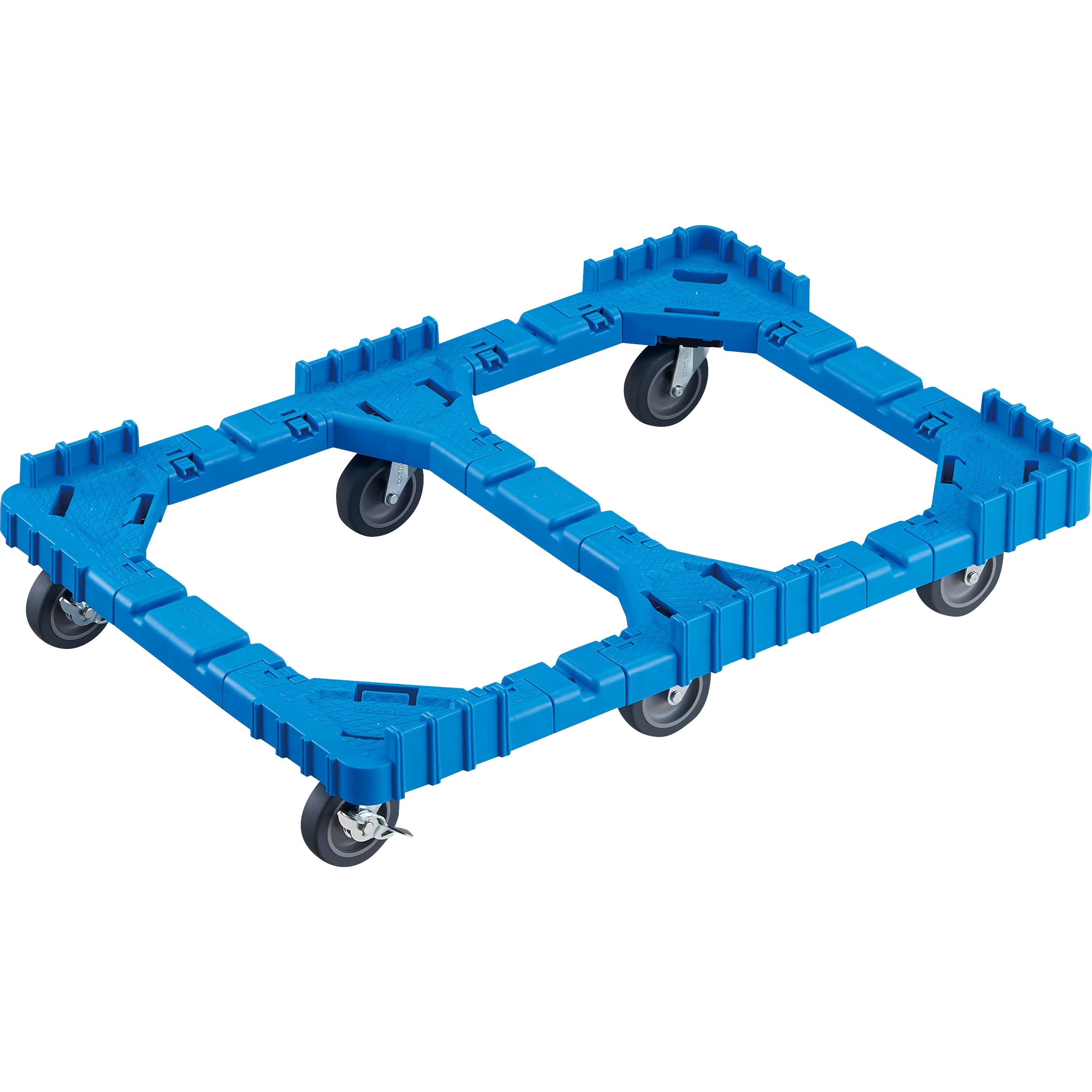 OCD-75BS-B 折りたたみコンテナ用ドーリー”OCドーリー” 75オリコン・6輪(片ガードなし) 1台 TRUSCO 【通販モノタロウ】