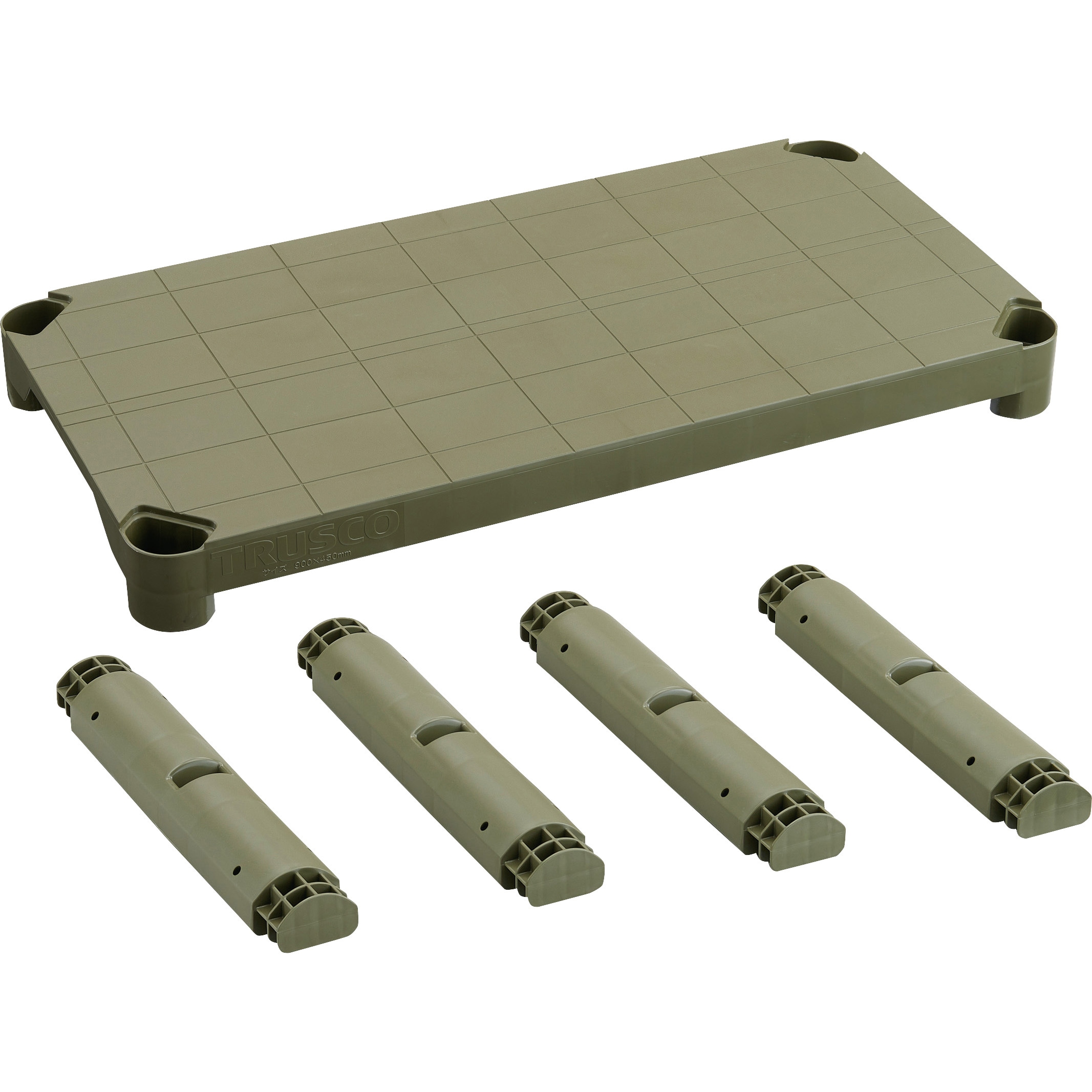 アクタス  RIPIA 棚　パーツ TPT-345S-MOD プラスチック棚用オプション 追加棚板セット TRUSCO