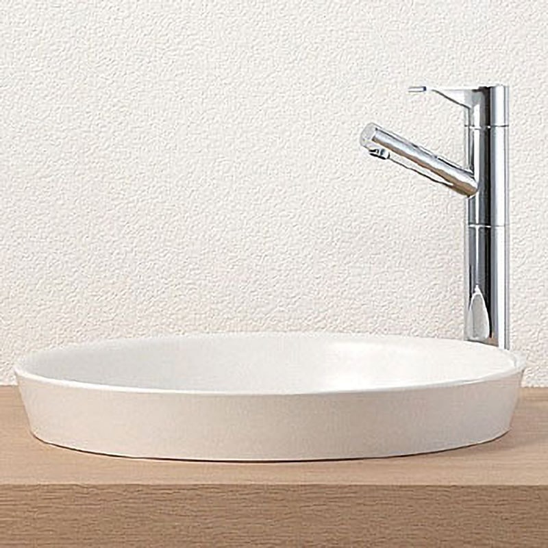 三栄水栓/SANEI 洗面器（信焼） ホワイト HW1020-W JAN：4973987349072 三栄水栓 SANEI 洗面器 信楽焼 白 HW1020-W [669-349072] PH3920 洗面