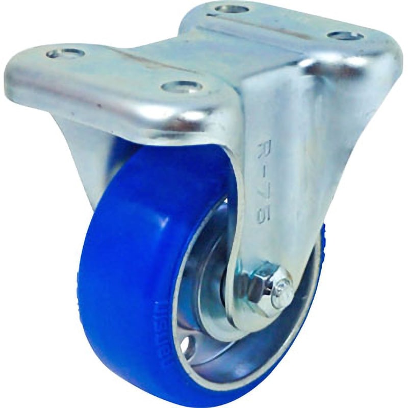 SKM-75VU SKM 固定車(ウレタン車輪) ナンシン ユニクロメッキ仕上 産業