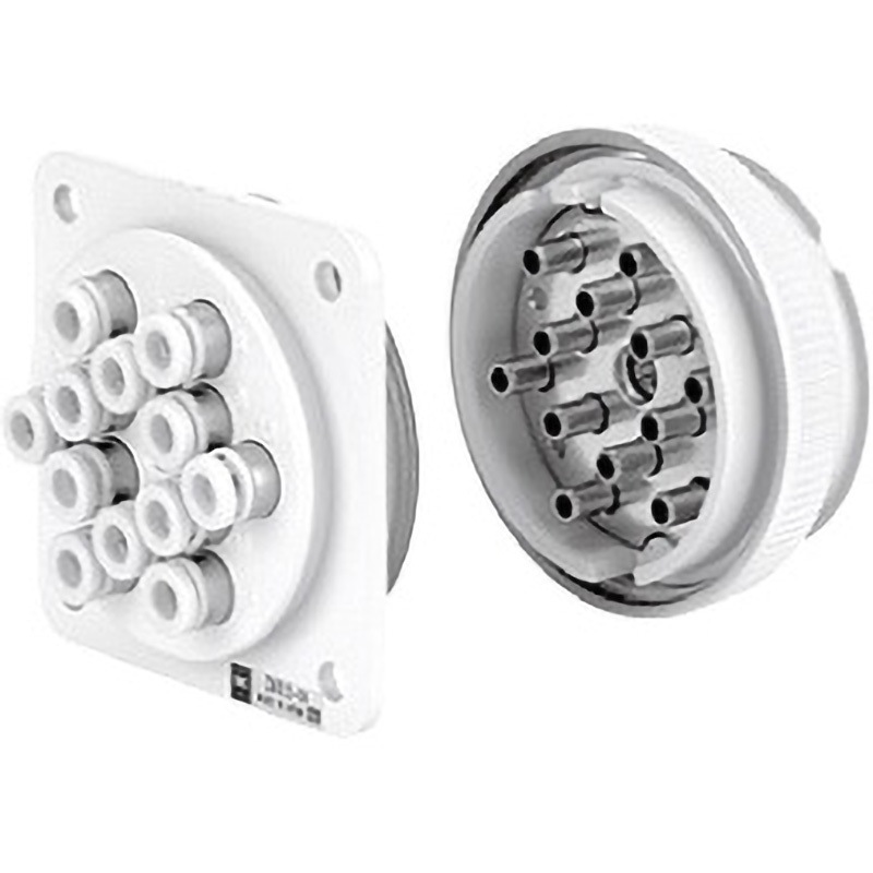 DMK12-04-C2 ワンタッチ管継手付マルチコネクタ  DMK SMC チューブ外径(04) o4mm 1個 DMK12-04-C2