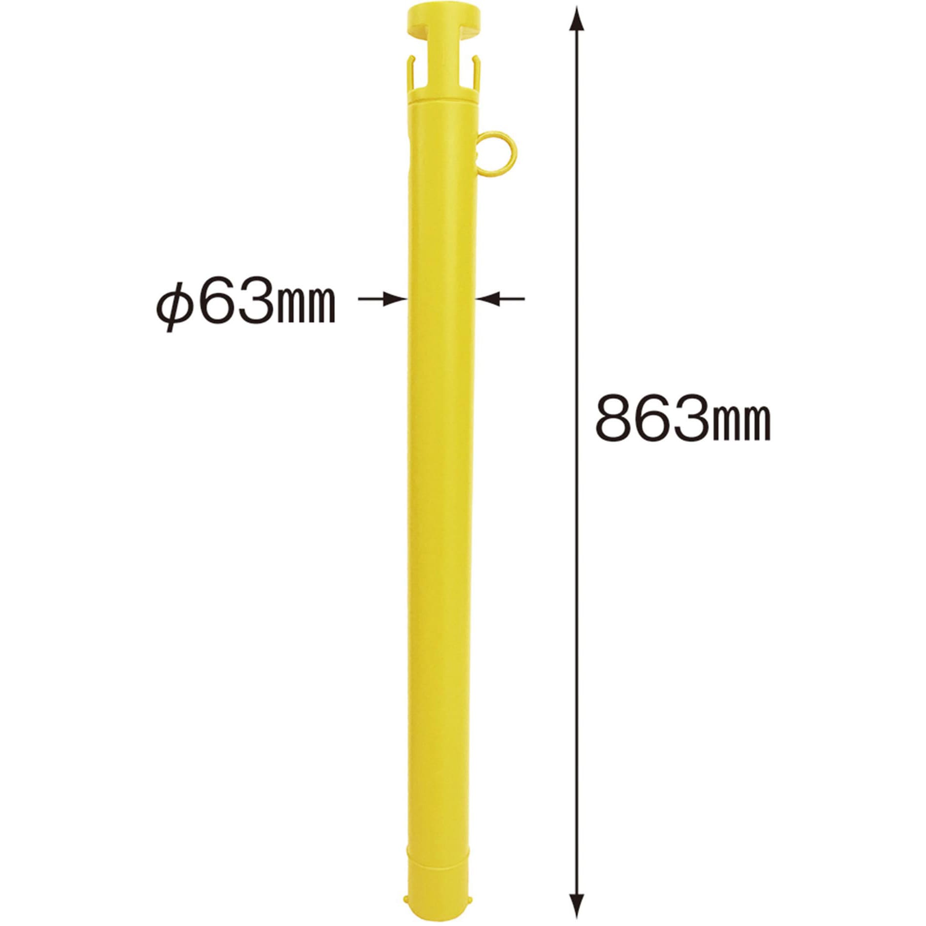 CNP14 チェーン入りポール カーボーイ グレー色 1本 CNP14 - 【通販