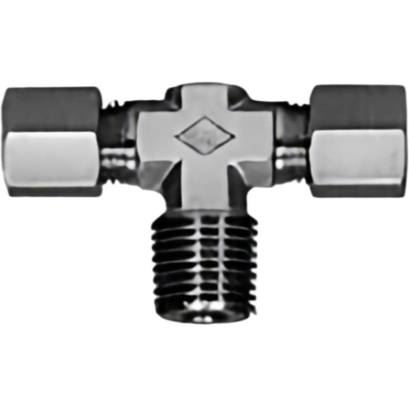 DT10-02-X2 くい込み管継手 チーズユニオン SMC 両口チーズユニオン ねじの種類R 適合チューブ外径10mm 1袋(10個) DT10-02-X2