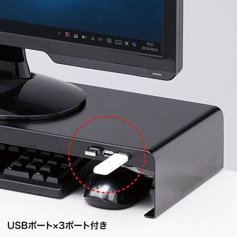 MR-LC202BKN 机上ラック サンワサプライ ブラック色 MR-LC202BKN