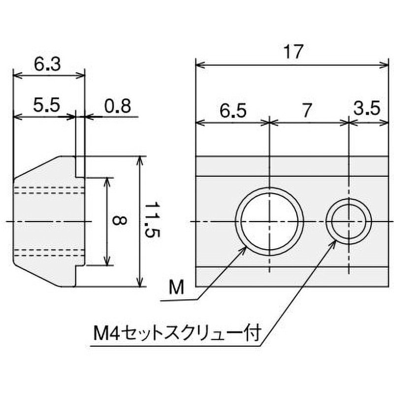 SFB-4B6 後入れロックナット S SUS(エスユーエス) 1個 SFB-4B6 【通販