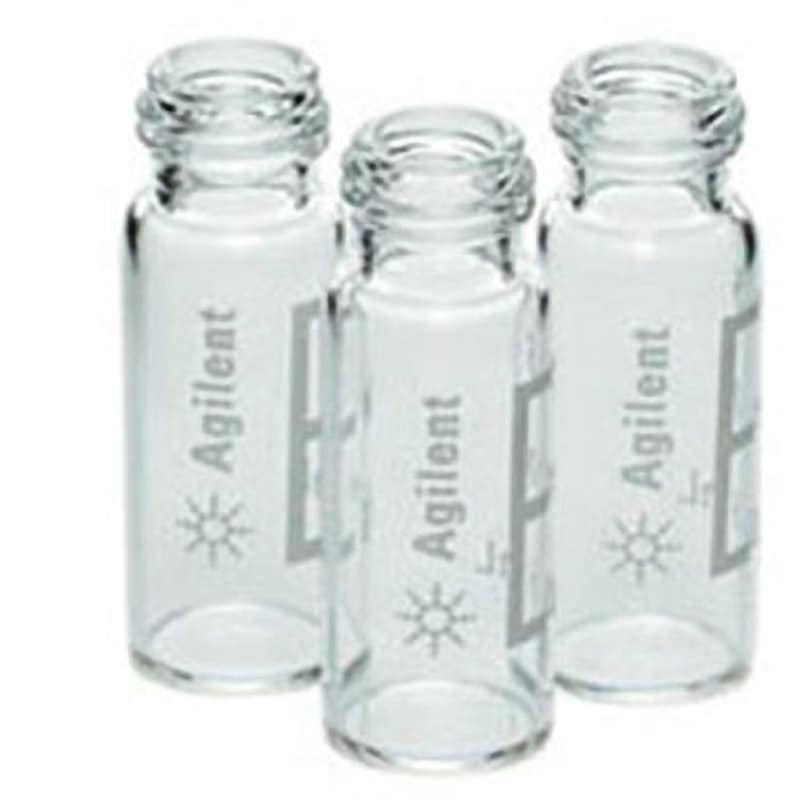 5183-2067 スクリューバイアル ヤマト科学 2mL ガラス 透明色 ラベル無  1セット(100個×10パック) 5183-2067